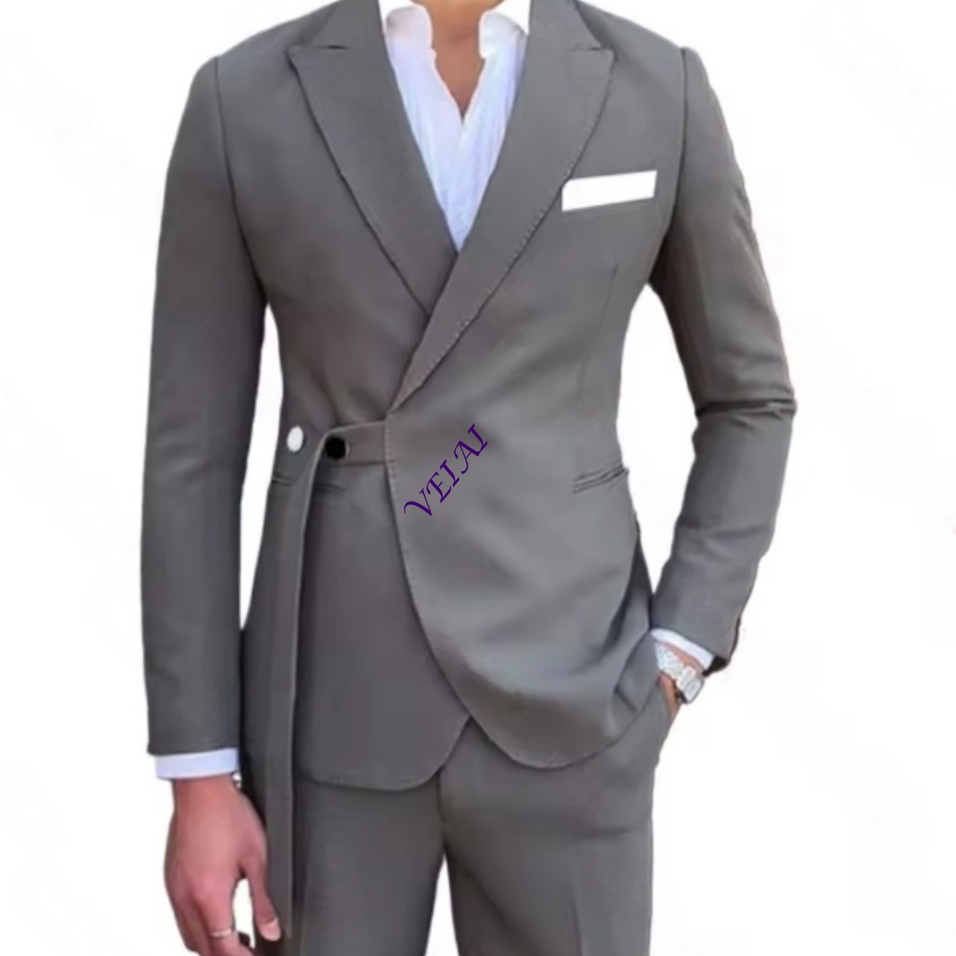 بدلة رجالية جديدة مخصصة من قطع - مراجعة Mens Fashion Trajes وسعره